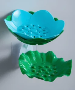 Lotus Shape Double-Layer Soap Holder