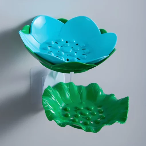 Lotus Shape Double-Layer Soap Holder