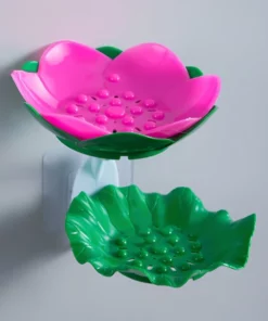 Lotus Shape Double-Layer Soap Holder