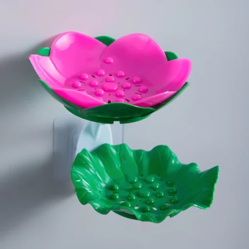 Lotus Shape Double-Layer Soap Holder