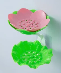 Lotus Shape Double-Layer Soap Holder