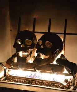 Terrifying Human Skull Fire Pit