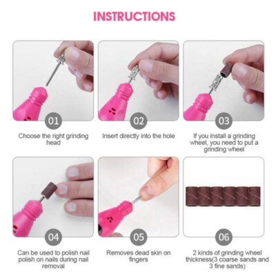 Mini USB Power Nail Polisher