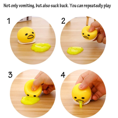 Vomiting Egg Yolk (Puking Egg Yolk Stress Ball)