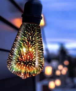 Galaxy 3D Infinity Fireworks Light Bulb