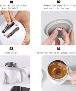 Automatic Self-Stirring Magnetic Mug