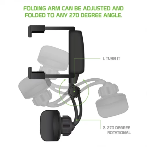 Multifunctional Rear View Mirror Phone Holder Mount