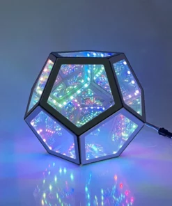 Infinity Dodecahedron Color Art Light