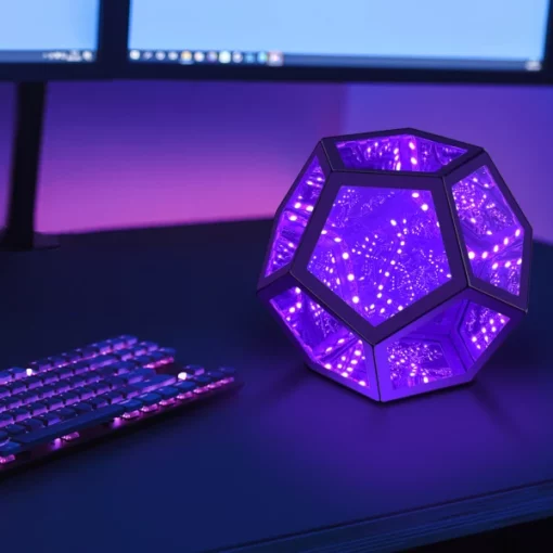 Infinity Dodecahedron Color Art Light