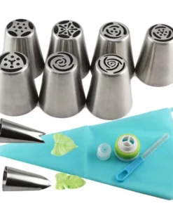 Decorative Cake Nozzle Set (13 Piece Set)