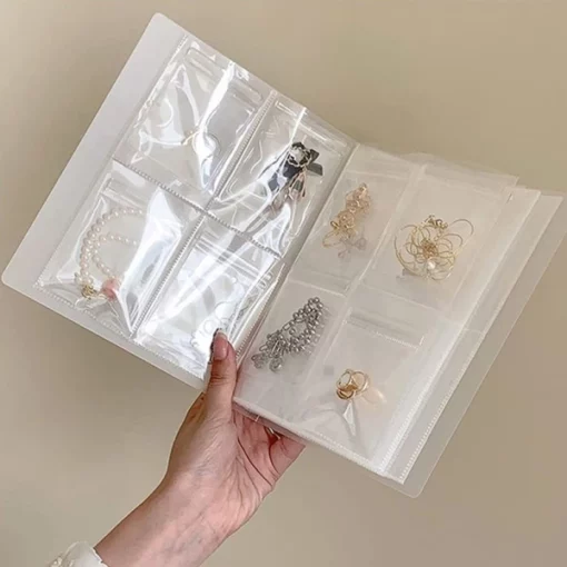 Transparent Jewelry Book Organizer Set