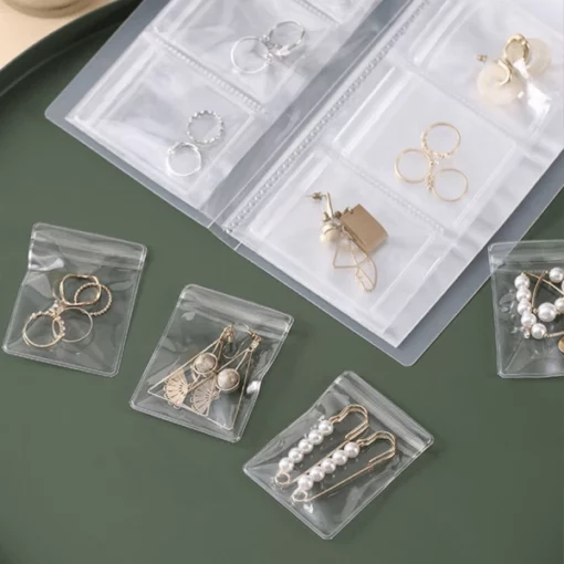 Transparent Jewelry Book Organizer Set