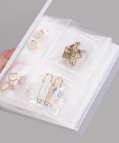 Transparent Jewelry Book Organizer Set