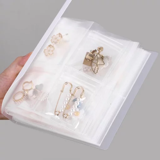 Transparent Jewelry Book Organizer Set