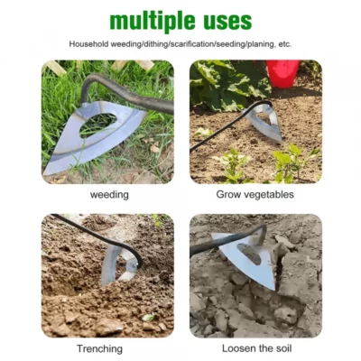 All Steel Hollow Hoe For Gardening