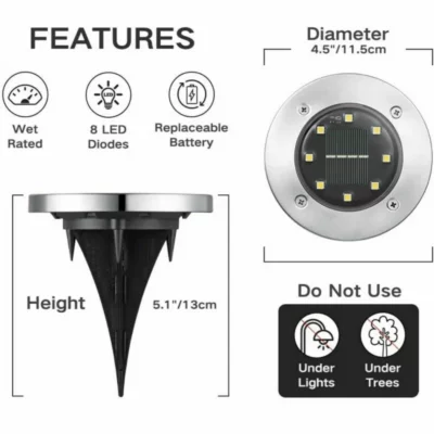 Flat In Ground Solar Lights