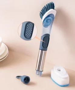 4 Head Brush Scrubber With Soap Dispenser