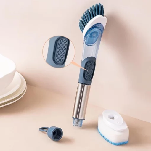 4 Head Brush Scrubber With Soap Dispenser