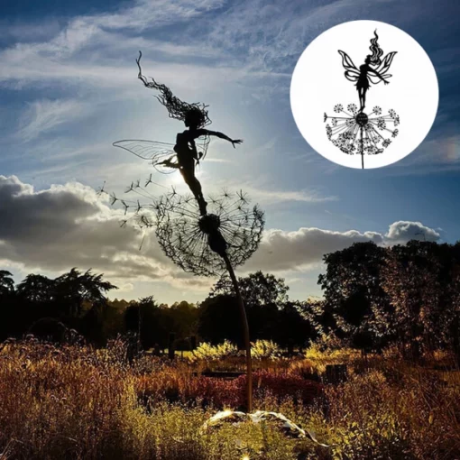 Fairy Steel Sculptures For Garden