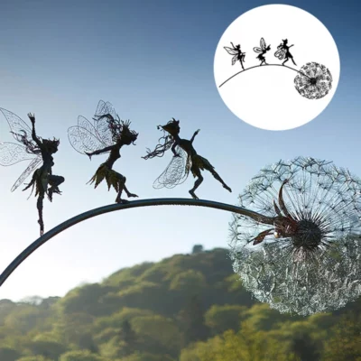 Fairy Steel Sculptures For Garden