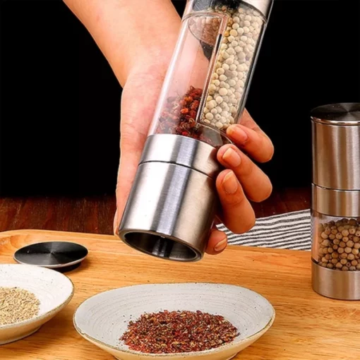 2-in-1 Spice & Sea Salt Grinder Bottle