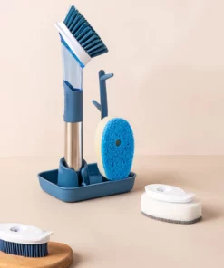 4 Head Brush Scrubber With Soap Dispenser