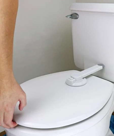 ABS + TPE Toilet Seat Lock For Inquisitive Toddlers