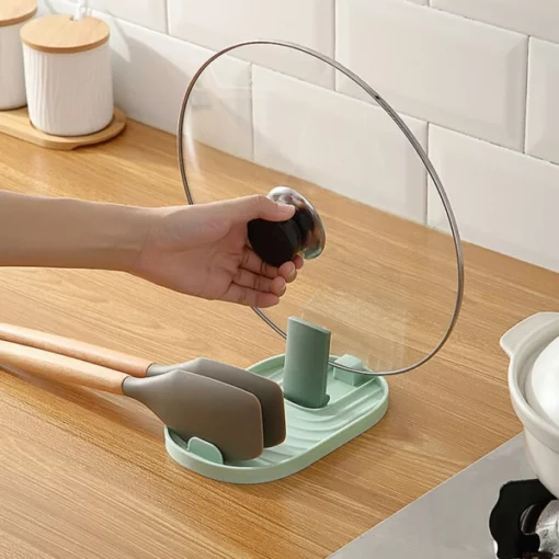 Anti-Slip Spoon & Lid Holder