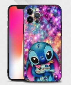 Blue Stitch Animal Art iPhone Case