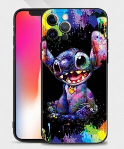 Blue Stitch Animal Art iPhone Case