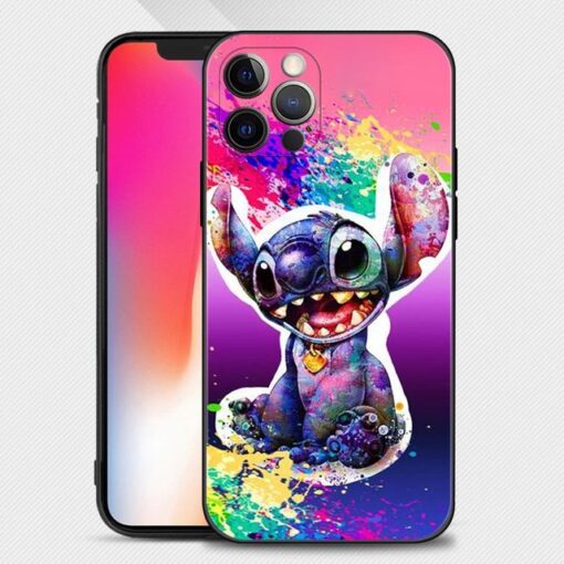 Blue Stitch Animal Art iPhone Case