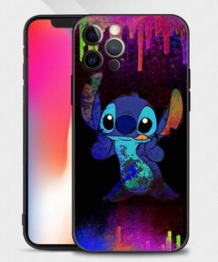 Blue Stitch Animal Art iPhone Case