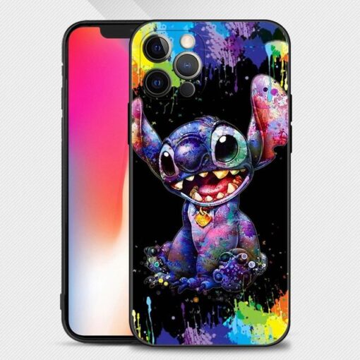 Blue Stitch Animal Art iPhone Case