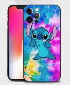 Blue Stitch Animal Art iPhone Case