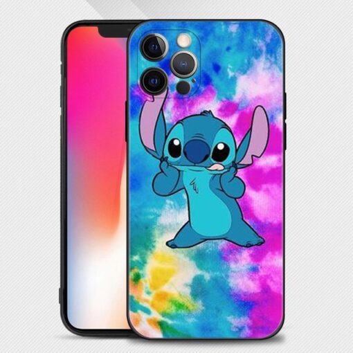 Blue Stitch Animal Art iPhone Case