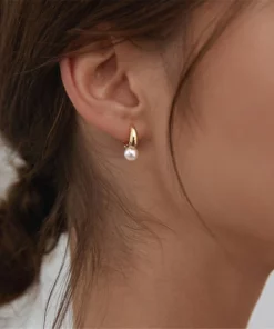 Dainty Pearl Huggie Earrings For Every Dress