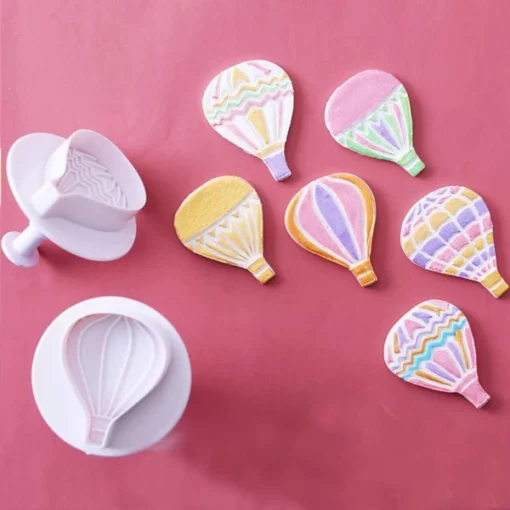 Hot Air Balloon Cookies Cutter Molds With Plunger