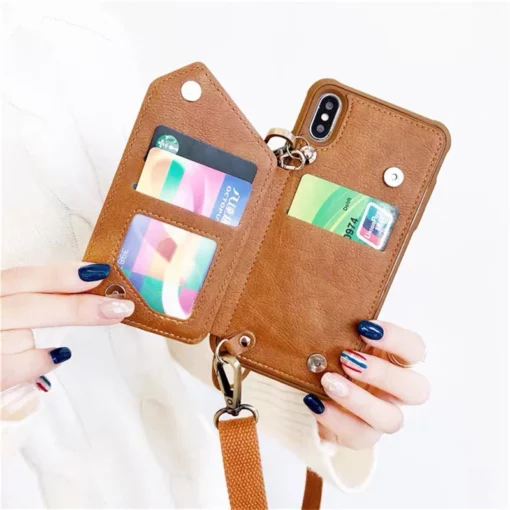 Crossbody Case with Flip Card Holder