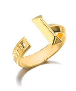 Minimalism Elizabeth Queen Coin Rings