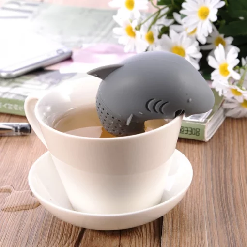 Shark Shaped Silicone Tea Strainer