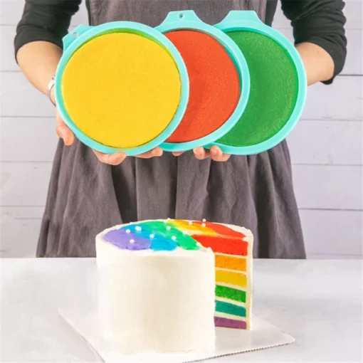 Silicone Rainbow Cake Mold Set