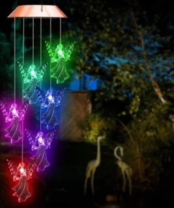 Solar Guardian Angel Wind Chime Light