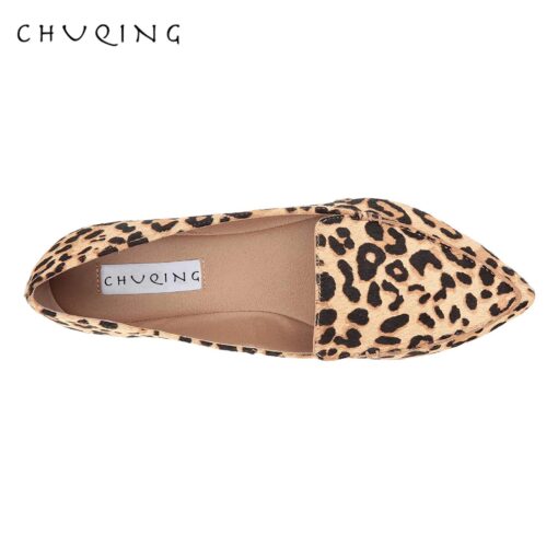 Flat Jaguar Print Haircalf Loafers