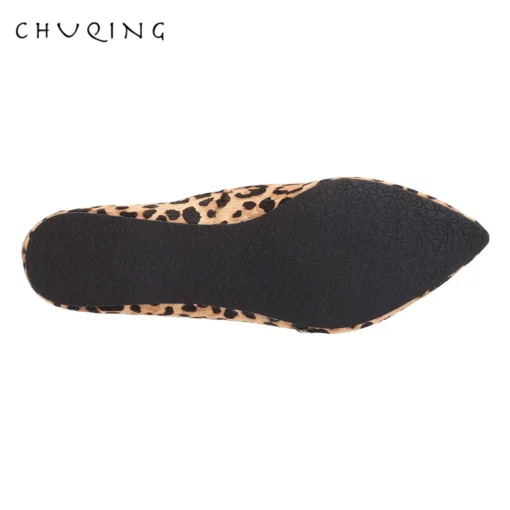 Flat Jaguar Print Haircalf Loafers