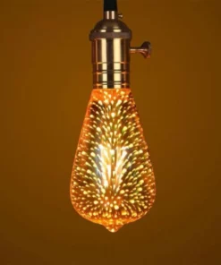 Galaxy 3D Infinity Fireworks Light Bulb