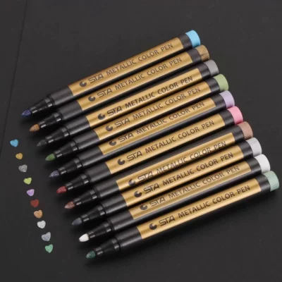 Waterproof Glitter Paint Markers (10-Pack)