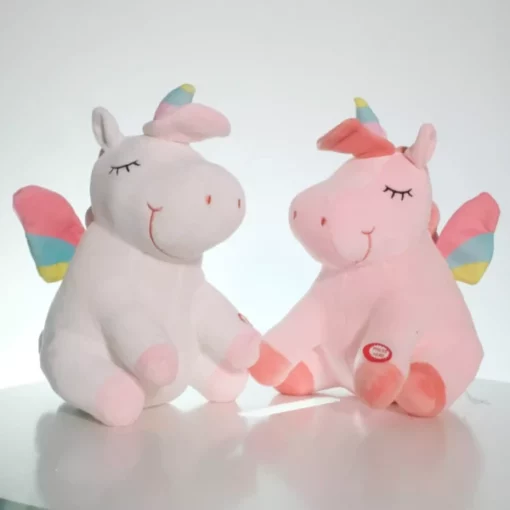 Multicolored Light Up Unicorn Plush Toy