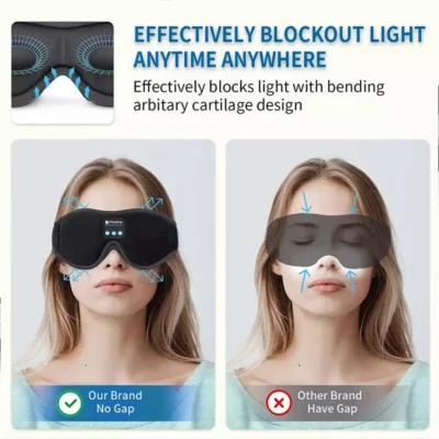 Bluetooth Sleeping Headphones Eye Mask