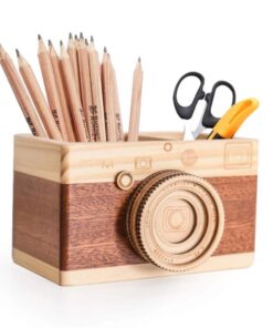 Creative Camera Wooden Pencil Stand