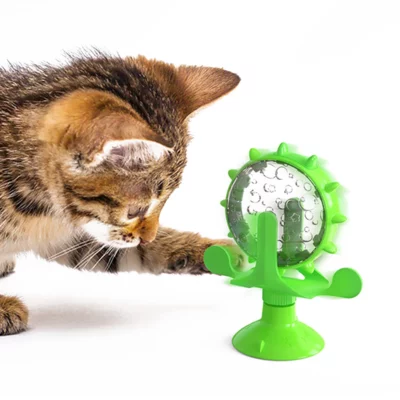 Rotating Windmill Pet Toy